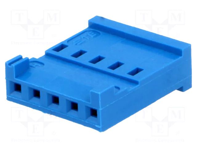 Connector: wire-board; plug; female; PIN: 5; HE14; for cable; 2.54mm TE Connectivity 281838-5