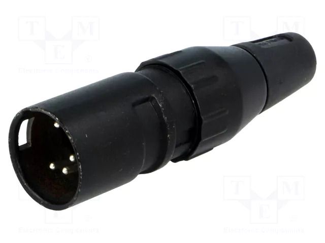 Connector: XLR; plug; male; 7.5A; 50V; PIN: 5; straight; for cable DELTRON 709-0500