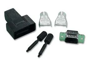 SOCKET & BACKSHELL, D, 25WAY 1658658-1