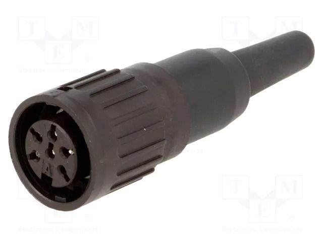 Connector: DIN; plug; female; C091B; PIN: 6; straight; for cable AMPHENOL C091-3425-501