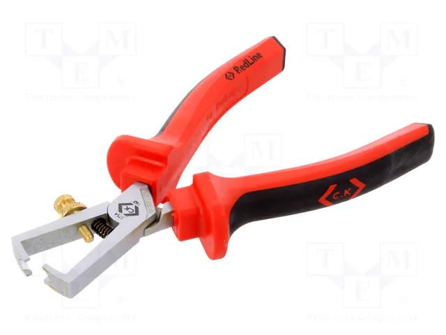 Stripping tool; Øcable: 0.3÷5mm; Wire: round; Tool length: 160mm C.K CK-3754