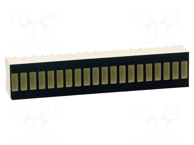 Display: LED; bargraph; red; 1.9÷9mcd; 50.7x10.16mm KINGBRIGHT ELECTRONIC DC-20/20EWA