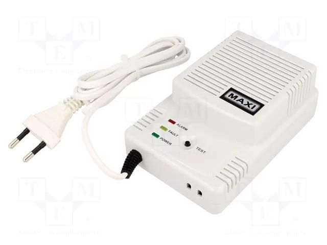 Meter: gas detector; 120x80x45mm; -10÷40°C; 3W; 230VAC  DET-MAXI/K-GP