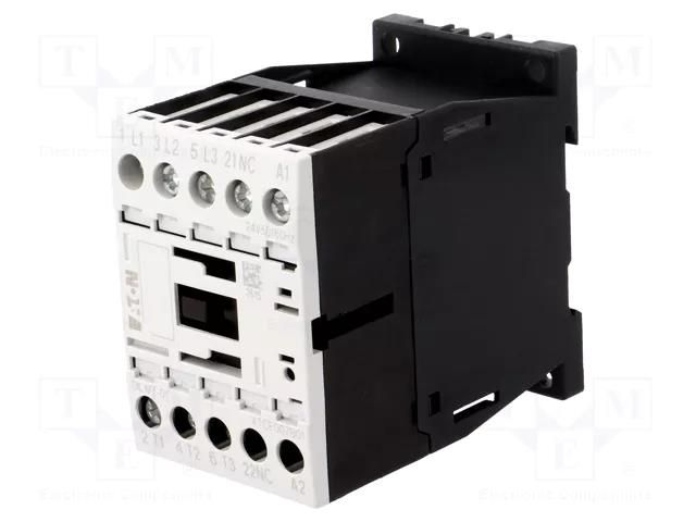 Contactor: 3-pole; NO x3; Auxiliary contacts: NC; 24VAC; 7A; DILM7 EATON ELECTRIC DILM7-01-24VAC