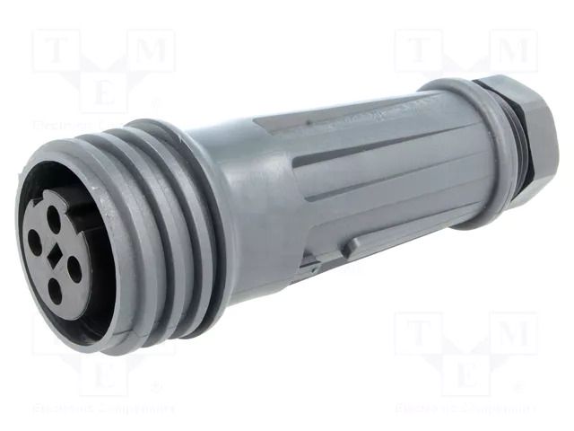 Connector: circular; plug; female; PIN: 4; 18A; 600V; EXPlora; IP68 BULGIN EXP-0921/04/S
