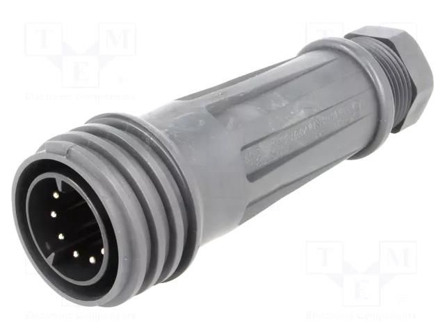 Connector: circular; plug; male; PIN: 10; 10A; 250V; EXPlora; IP68 BULGIN EXP-0921/10/P