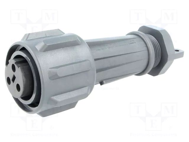 Connector: circular; plug; female; PIN: 3; 18A; 600V; EXPlora; IP68 BULGIN EXP-A911/03/S