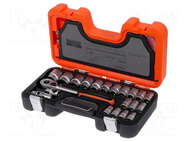 Wrenches set; 6-angles,socket spanner; Chrom-vanadium steel BAHCO SA.S240