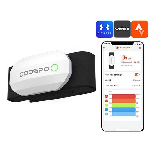 Chest Heart Rate Monitor Coospo H808S-W compatibile with Strava wahooo, mapmyfitness etc., Coospo H808S-W