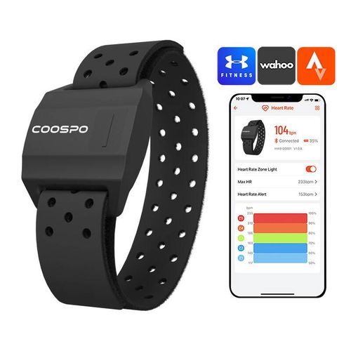 Armband Heart Rate Monitor Coospo HW706 compatibile with Strava , wahooo, mapmyfitness etc., Coospo HW706