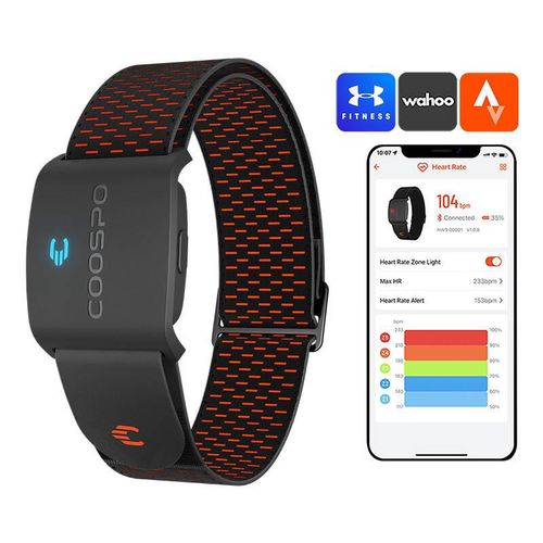 Armband Heart Rate Monitor Coospo HW9 compatibile with Strava , wahooo, mapmyfitness etc., Coospo HW9