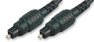 LEAD, OPTICAL, 1M, TOSLINK JR9907/1M D=4MM BLK