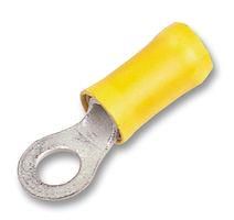 CRIMP TERMINAL, RING, 10MM, YELLOW 160138