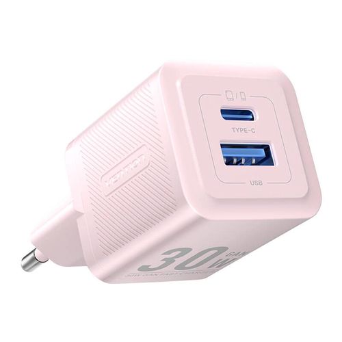 Wall charger, Vention, FEQP0-EU,  USB-C + USB- A,  30W/30W, GaN (pink), Vention FEQP0-EU