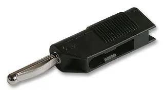 PLUG, 4MM, STACKABLE, BLACK, PK5, VON 930435100