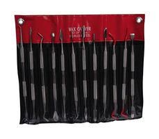 CARVING SET, SS, 12 TOOL, 24 HEAD JS-336T