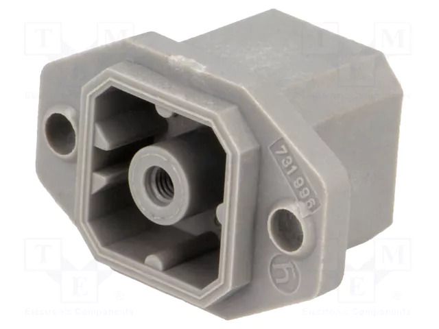Connector: rectangular; G; socket; male; PIN: 4; 6A; 250V; IP65; grey HIRSCHMANN G30E3M-GR