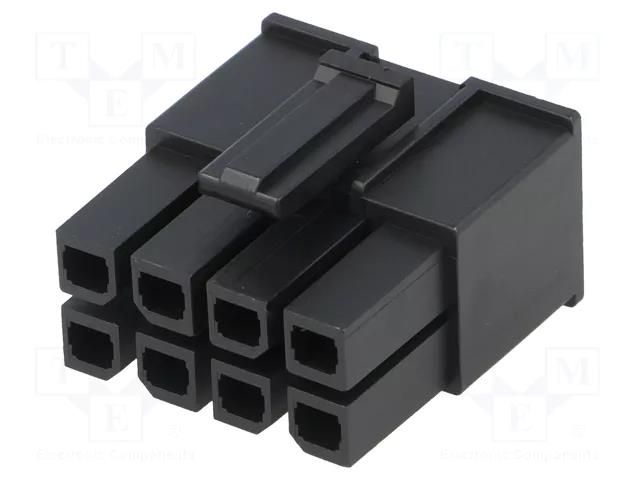 Connector: wire-wire/PCB; plug; female; PIN: 8; Mega-Fit; straight MOLEX MX-171692-0108