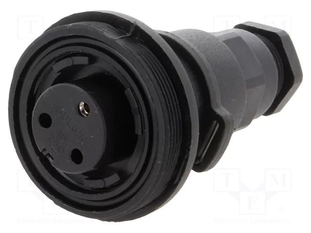 Connector: circular; plug; female; PIN: 3; 12A; 250V; IP68; UL94V-0 BULGIN PX0732/S