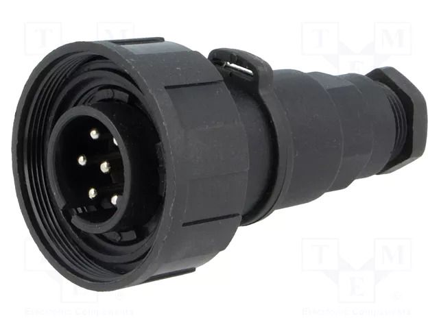 Connector: circular; plug; male; PIN: 7; 5A; 250V; IP68; UL94V-0 BULGIN PX0745/P