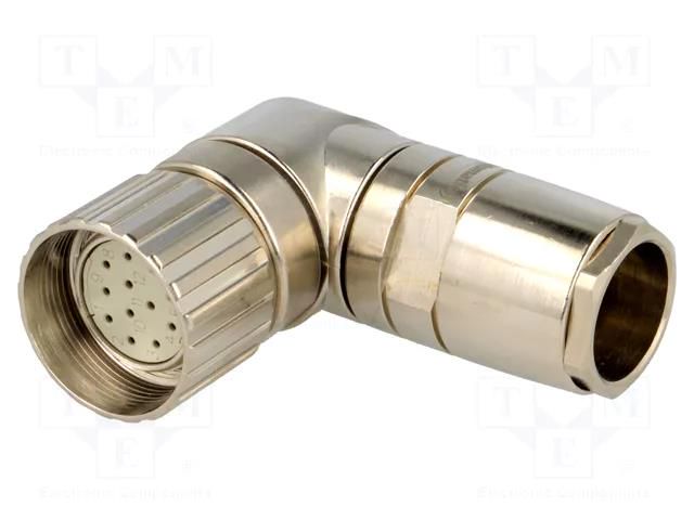 Connector: M23; plug; PIN: 12; female; soldering; for cable; 7.5A LUMBERG AUTOMATION RKCW120/13.5