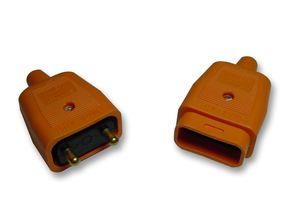 2 PIN IN-LINE CONNECTOR - ORANGE NC10/2 ORANGE