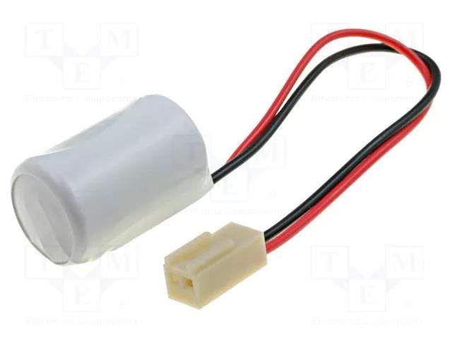 Battery: lithium; 1/2AA; 3.6V; 1200mAh; non-rechargeable SAFT SAFT-LS14250-COT