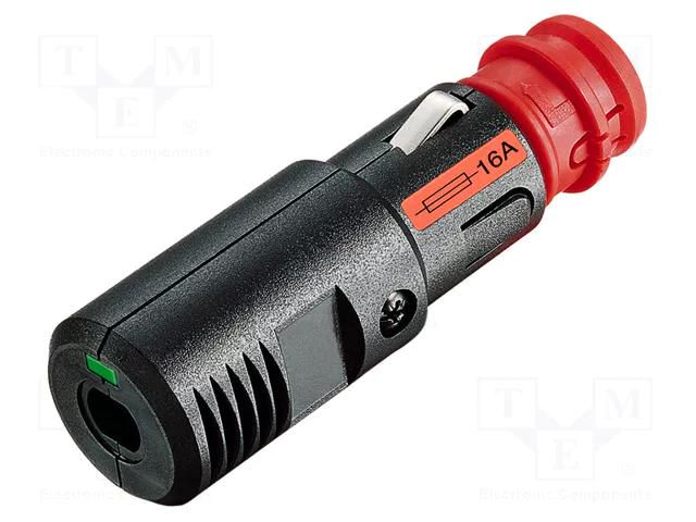 Cigarette lighter plug; screw terminal; Sup.volt: 12÷24VDC; 16A PRO CAR PROCAR-67722110