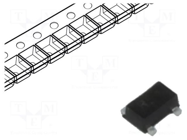 Transistor: NPN; bipolar; RF; 6V; 35mA; 0.21W; TSFP-3 INFINEON TECHNOLOGIES BFR360FH6327XTSA1