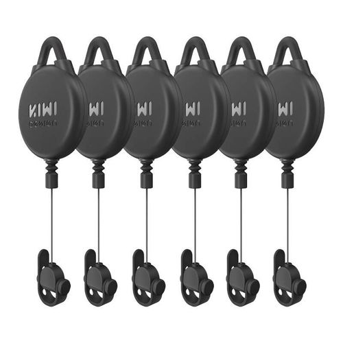 VR Cable Pulley System-6 pcs Kiwi Design V2-6 for Meta Quest 2 Black, KiwiDesign V2-6/Black/HJT-062