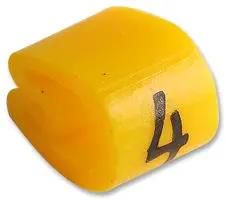 CABLE MARKER, Z13, 4, YEL, PK100 6171404