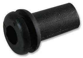 GROMMET, PVC, 9.5MM, SLEEVED, BLACK,PK50 50687