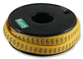 CABLE MARKER, OVAL, 6, REEL500 FM1(6)