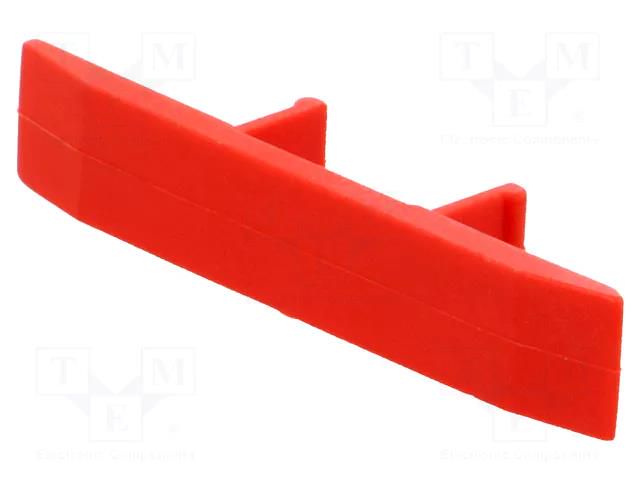 Protection; red; polyamide; 6.4mm POKÓJ 4N-RD
