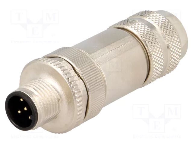 Connector: M12; plug; PIN: 5; male; straight; IP67; screw terminal MURRELEKTRONIK 7000-13301-0000000