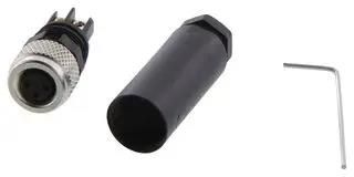 SENSOR CONNECTOR, M8, RCPT, 3POS, CABLE RKMCK 3