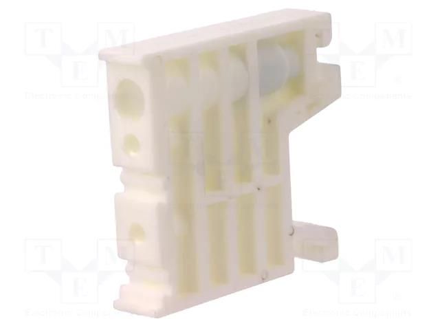 Holder; white; Width: 10mm; polyamide; TS35; -25÷120°C; UL94V-0 POKÓJ KU-2/35N-WH