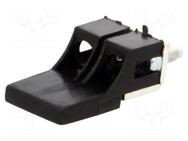 Screw bridge; black; ways: 2 POKÓJ ZKN-2.5-2-BK