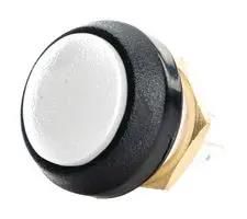 PB SWITCH, SPDT-DB, 2A, 28VDC, PANEL SA12-RB-N-WH-B-N-G