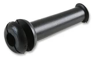 GROMMET, PVC,7.6MM,OPEN SLEEVED,BLK,PK50 12461