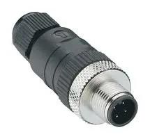 SENSOR CONN, M12, PLUG, 4POS, SCREW RSC 4/9