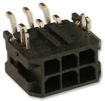 CONNECTOR, HEADER, 6POS, 2ROW, 3MM 43045-0606