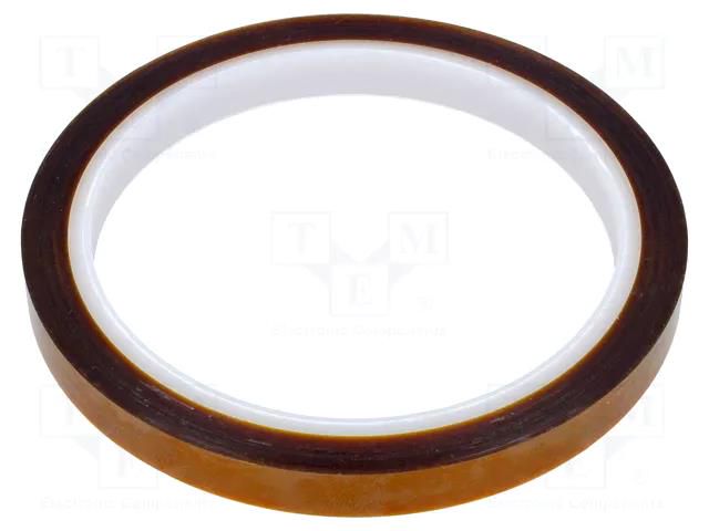 Tape: high temperature resistant; Thk: 0.06mm; 40%; amber; W: 9mm IPT POL-9MM