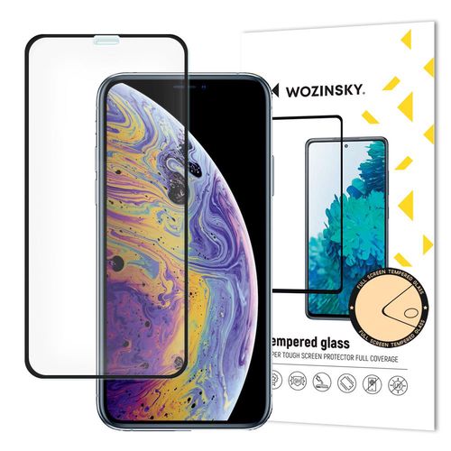 Wozinsky super tough full glue tempered glass full screen with frame case friendly Apple iphone 11 pro / iphone xs / iphone x black, Wozinsky 5907769314551 5907769314551