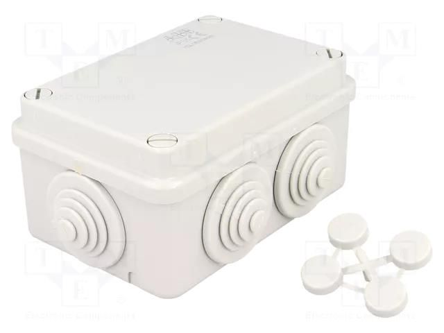 Enclosure: junction box; X: 79mm; Y: 114mm; Z: 57mm; wall mount; IP55 ABB 1SL0820A00