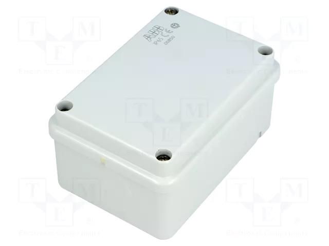 Enclosure: multipurpose; X: 70mm; Y: 105mm; Z: 50mm; grey; IP65 ABB ABB-00850