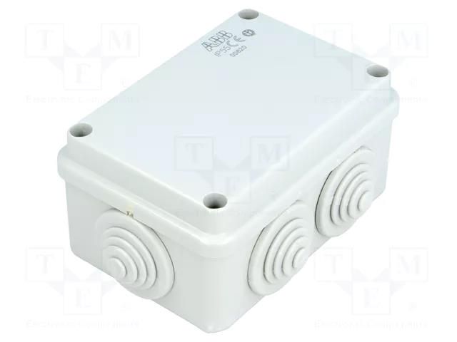 Enclosure: junction box; X: 70mm; Y: 105mm; Z: 50mm; wall mount; IP55 ABB ABB-00820