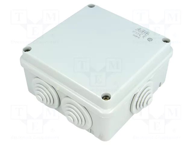 Enclosure: junction box; X: 100mm; Y: 100mm; Z: 50mm; wall mount ABB ABB-00816