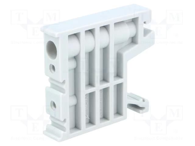 Holder; grey; polyamide; 10mm; TS35 POKÓJ KU-2/35-GY