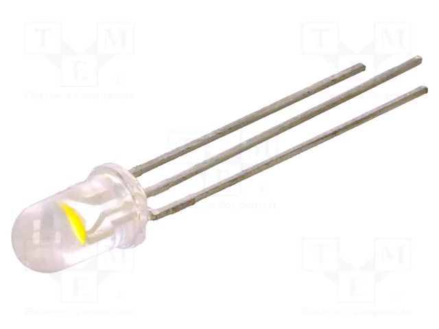 LED; red/cold white; 5mm; 30°; Front: convex; 1.5÷2.5/2.5÷3.2VDC LITEON LTW30EEDYJA